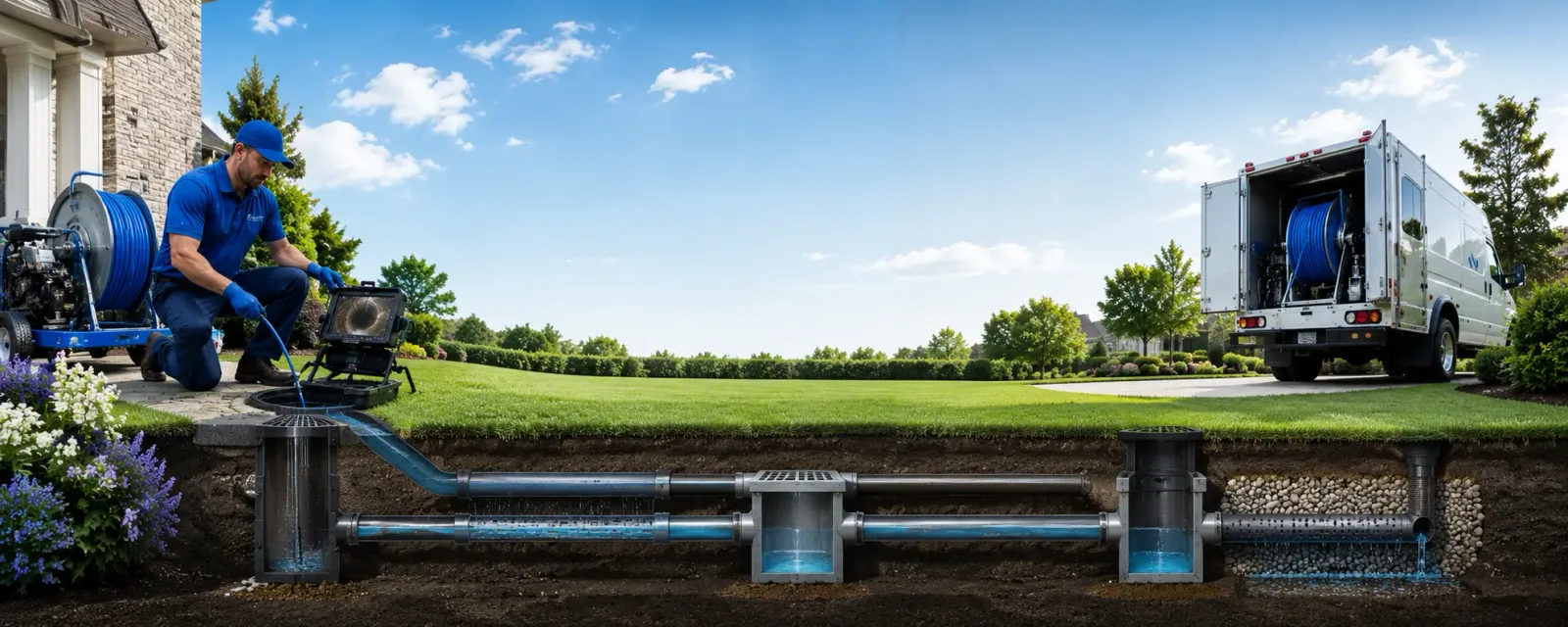 Outdoor drain cleaning information for West Hatfield, MA